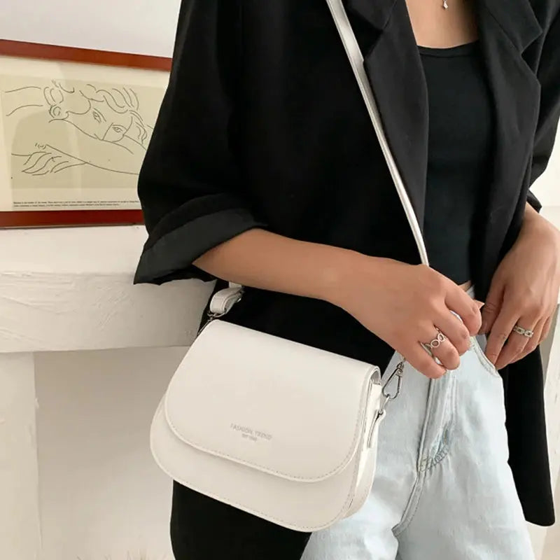 Veloria™ Classic Flap PU Shoulder Bag 