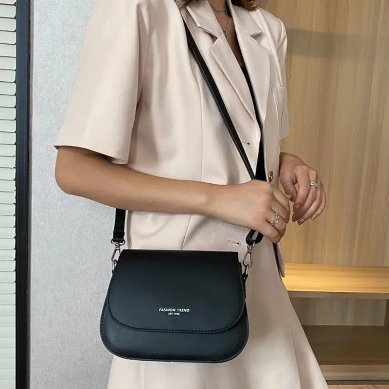 Veloria™ Classic Flap PU Shoulder Bag 