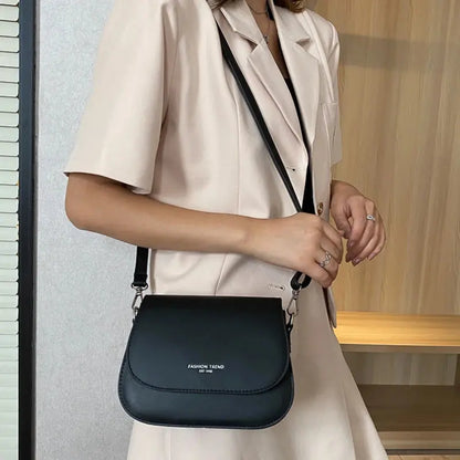 Veloria™ Classic Flap PU Shoulder Bag 