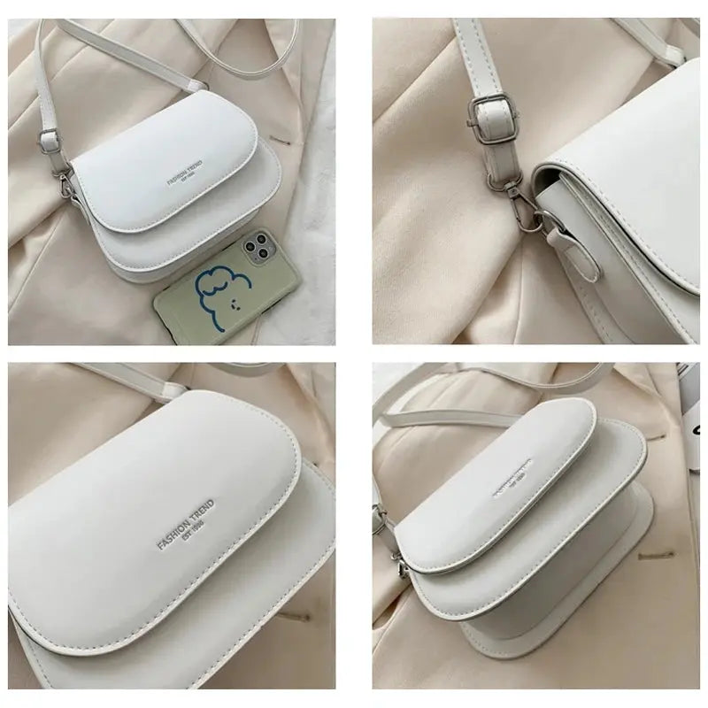 Veloria™ Classic Flap PU Shoulder Bag 