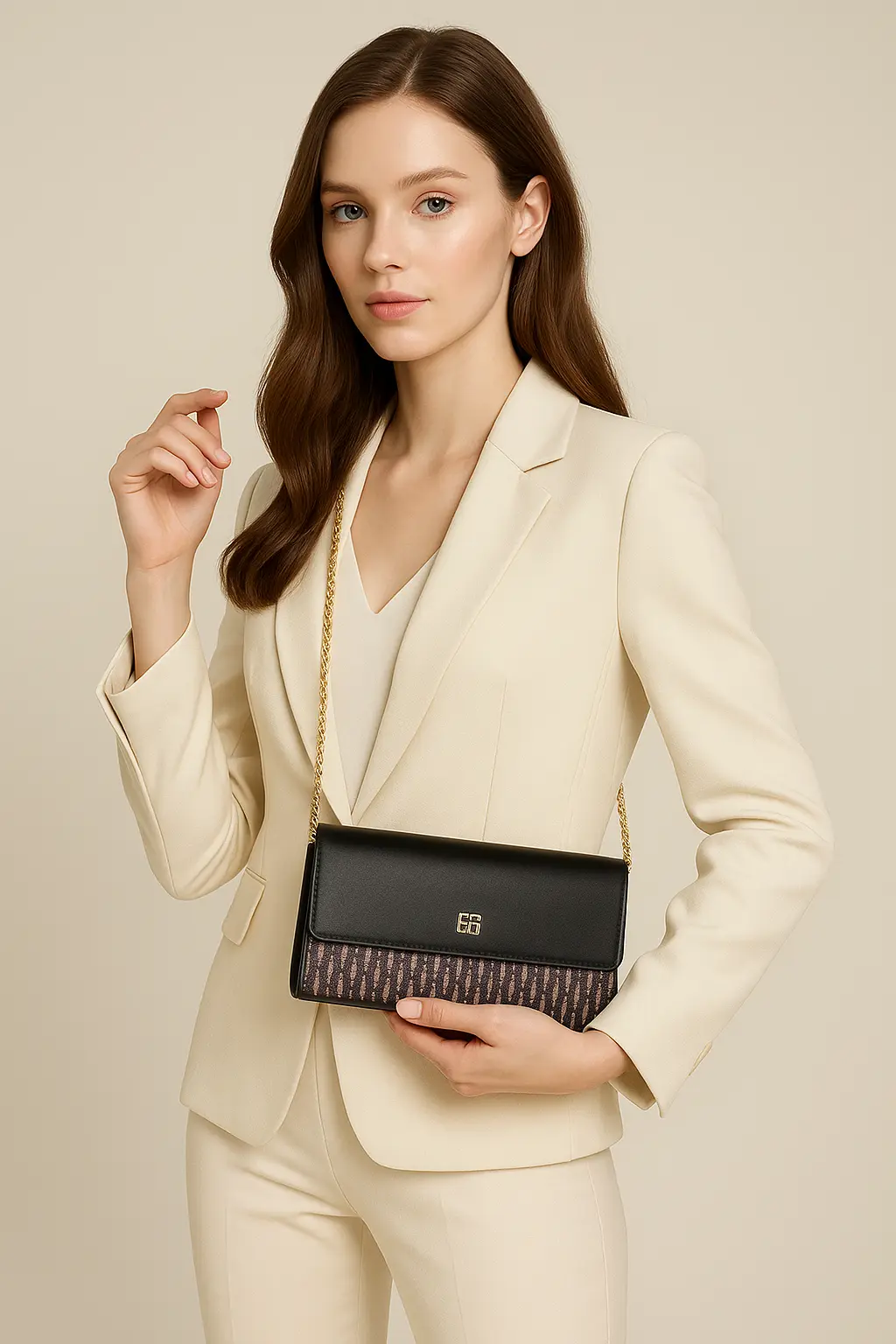 Veloria™ Classic Square Messenger Bag 