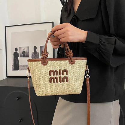 Veloria™ Embroidered Straw Tote 