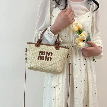 Veloria™ Embroidered Straw Tote 