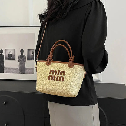 Veloria™ Embroidered Straw Tote 