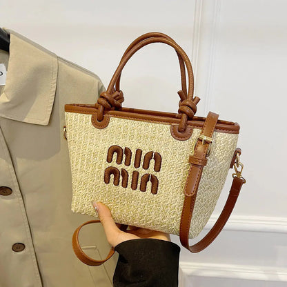 Veloria™ Embroidered Straw Tote 