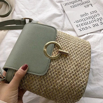 Veloria™ Embroidered Woven Bucket Bag 