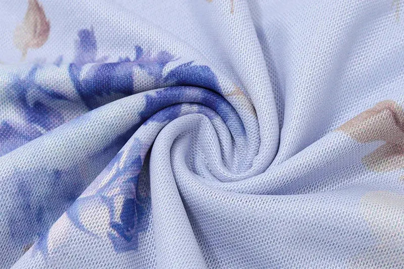 Veloria™ Floral Plunge Backless Maxi Dress 