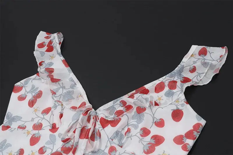 Veloria™ Floral Plunge Backless Maxi Dress 