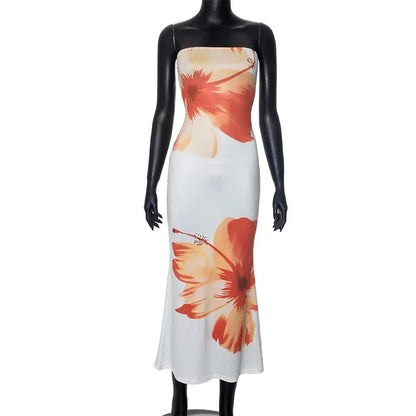Veloria™ Floral Strapless Maxi Dress 