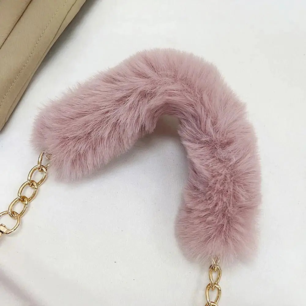 Veloria™ Fluffy Plush Shoulder Bag 