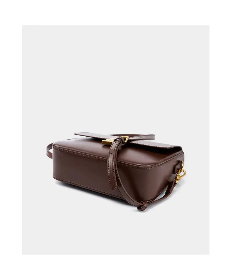 Veloria™ Genuine Leather Satchel 