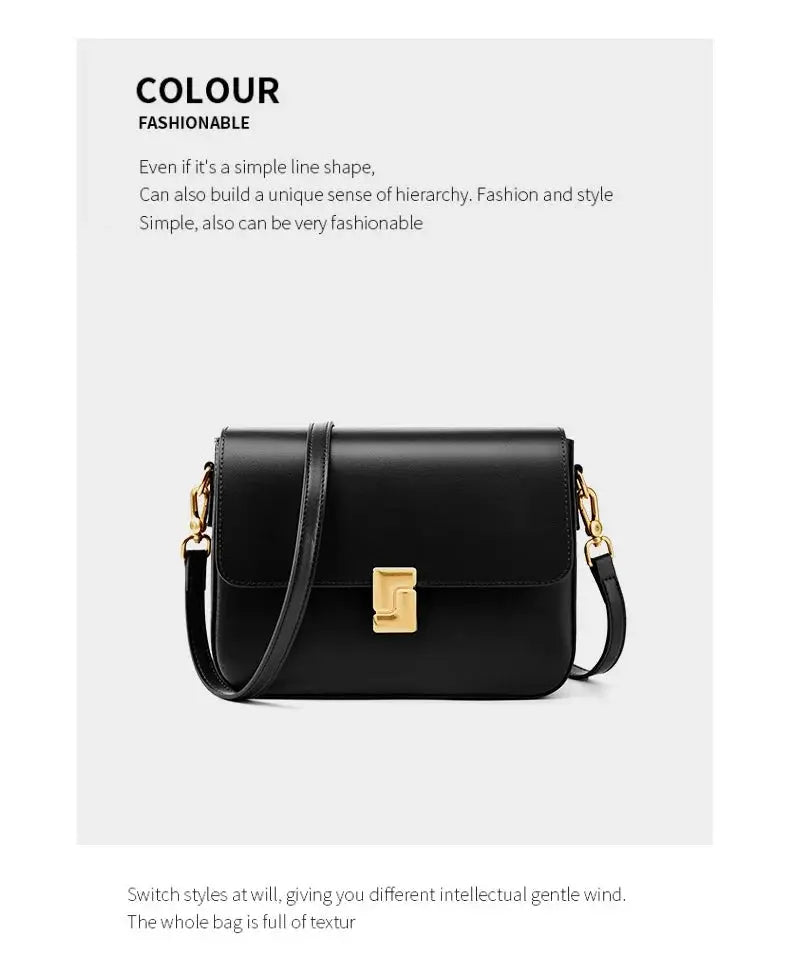 Veloria™ Genuine Leather Satchel 