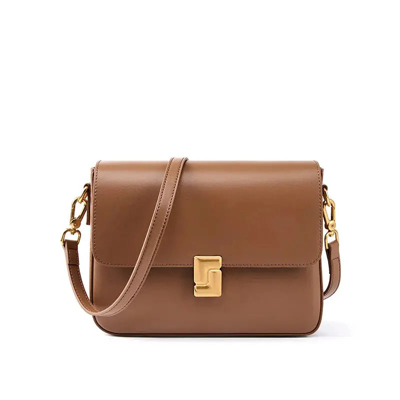 Veloria™ Genuine Leather Satchel 