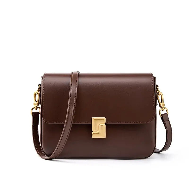 Veloria™ Genuine Leather Satchel 