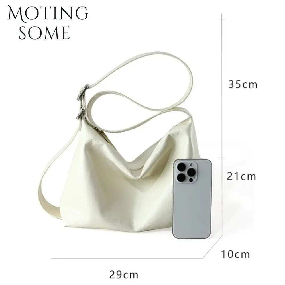 Veloria™ Genuine Leather Shoulder Satchel 