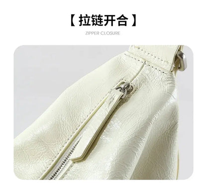 Veloria™ Genuine Leather Shoulder Satchel 