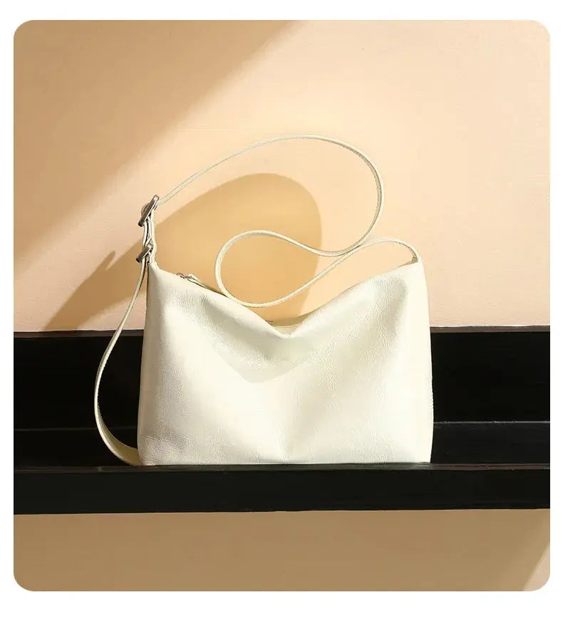 Veloria™ Genuine Leather Shoulder Satchel 