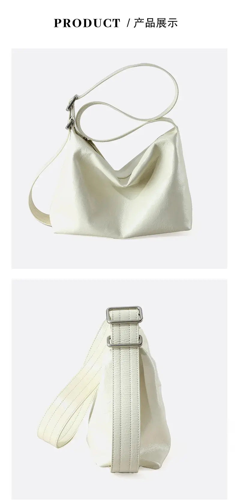 Veloria™ Genuine Leather Shoulder Satchel 