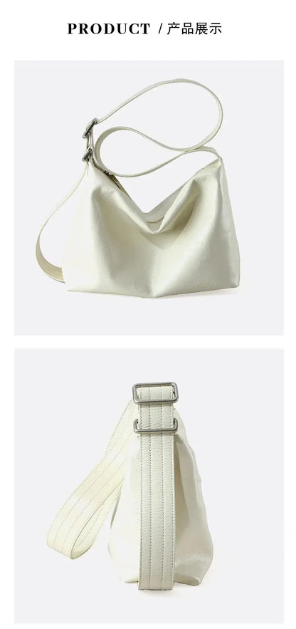 Veloria™ Genuine Leather Shoulder Satchel 