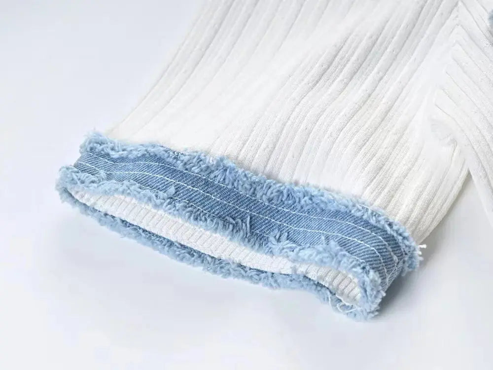 Veloria™ Knit Contrast Bodycon Maxi Dress 