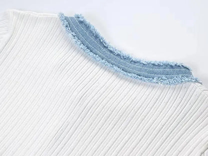 Veloria™ Knit Contrast Bodycon Maxi Dress 