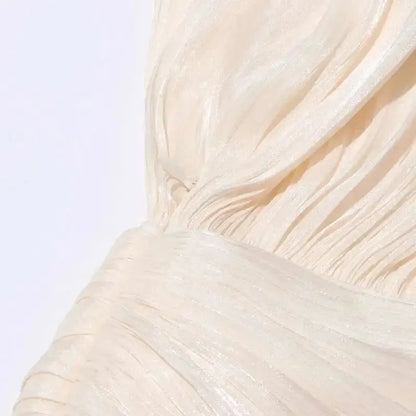 Veloria™ Lace-Up Draped Mini Dress 