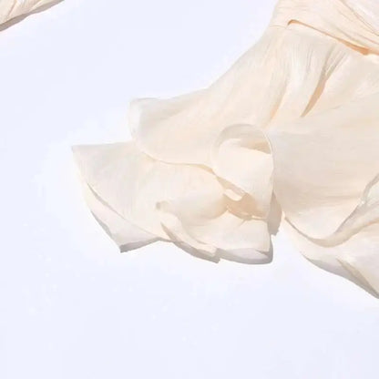 Veloria™ Lace-Up Draped Mini Dress 