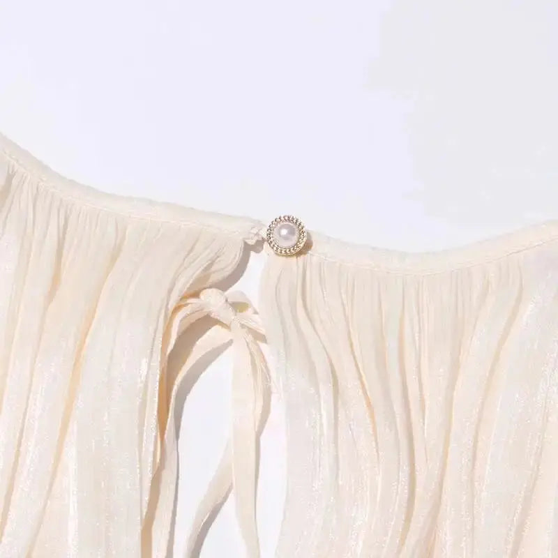 Veloria™ Lace-Up Draped Mini Dress 