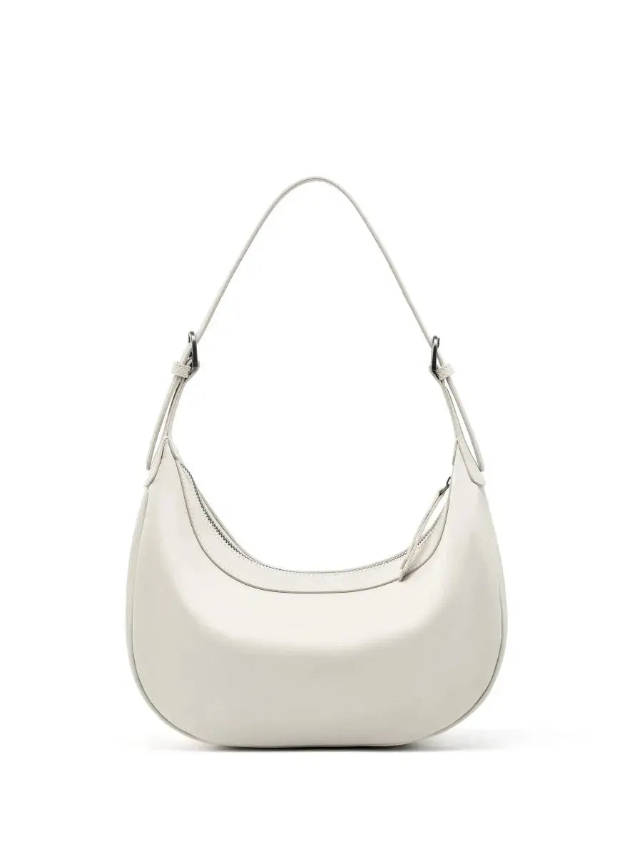 Veloria™ Luxe Crescent Leather Hobo 