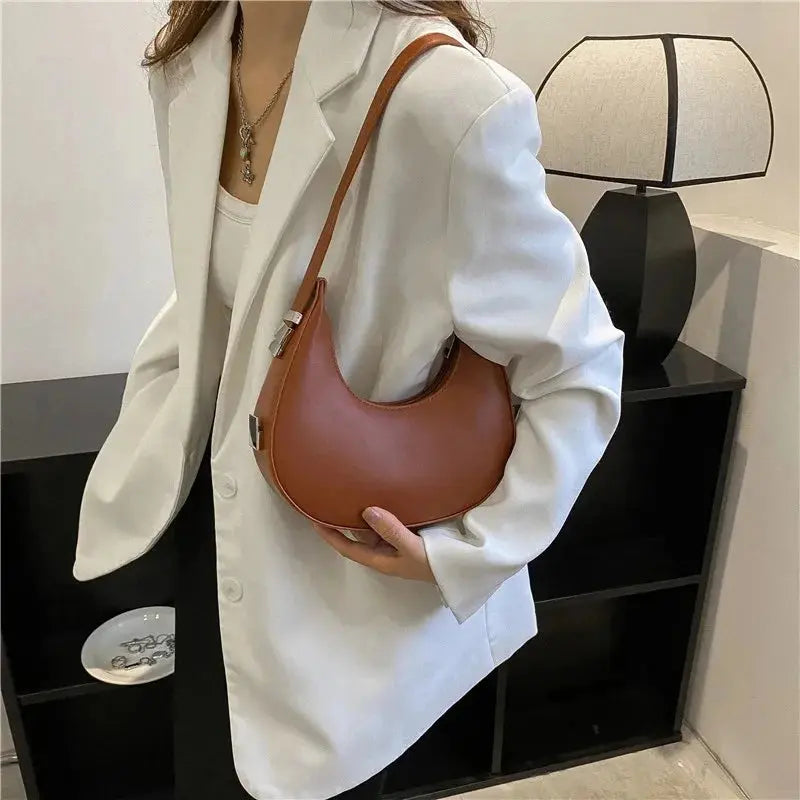 Veloria™ Luxe Half-Moon Hobo Bag 