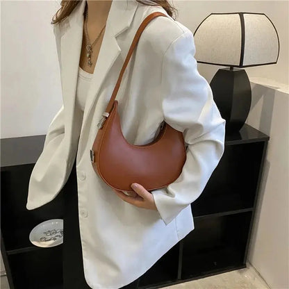 Veloria™ Luxe Half-Moon Hobo Bag 