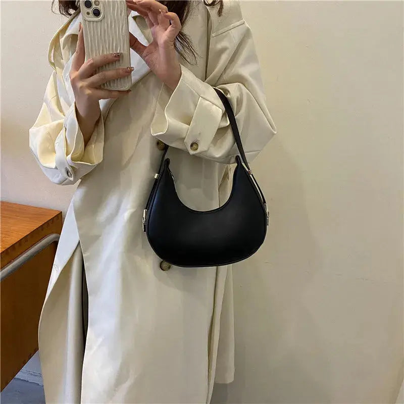 Veloria™ Luxe Half-Moon Hobo Bag 