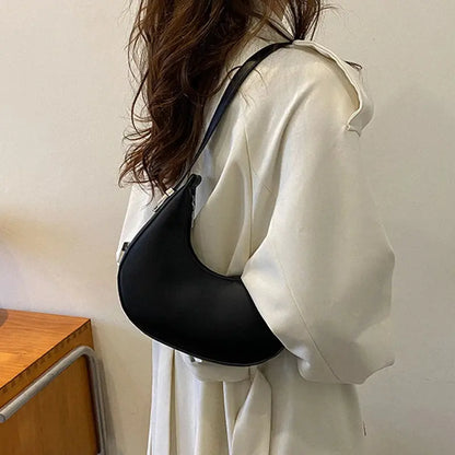 Veloria™ Luxe Half-Moon Hobo Bag 