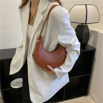 Veloria™ Luxe Half-Moon Hobo Bag 