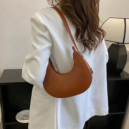 Veloria™ Luxe Half-Moon Hobo Bag 