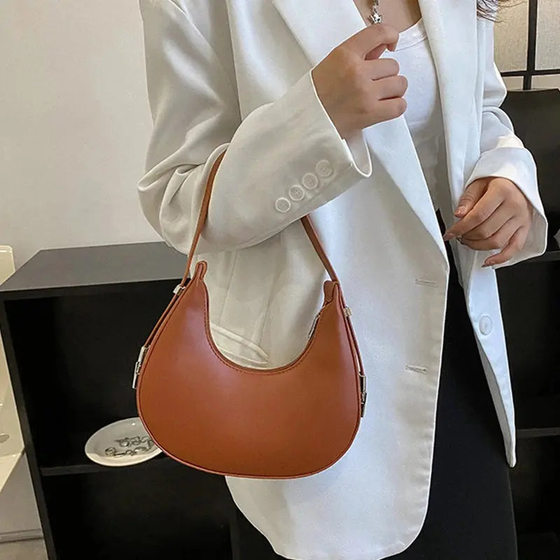 Veloria™ Luxe Half-Moon Hobo Bag 