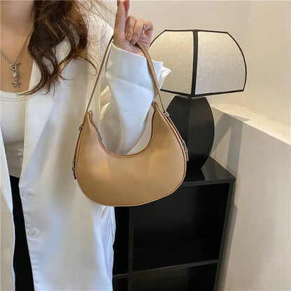 Veloria™ Luxe Half-Moon Hobo Bag 