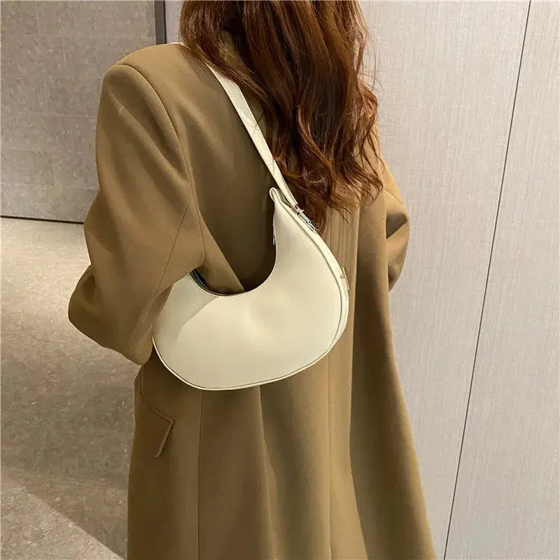 Veloria™ Luxe Half-Moon Hobo Bag 