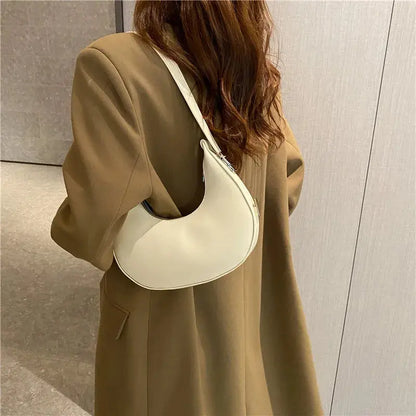 Veloria™ Luxe Half-Moon Hobo Bag 