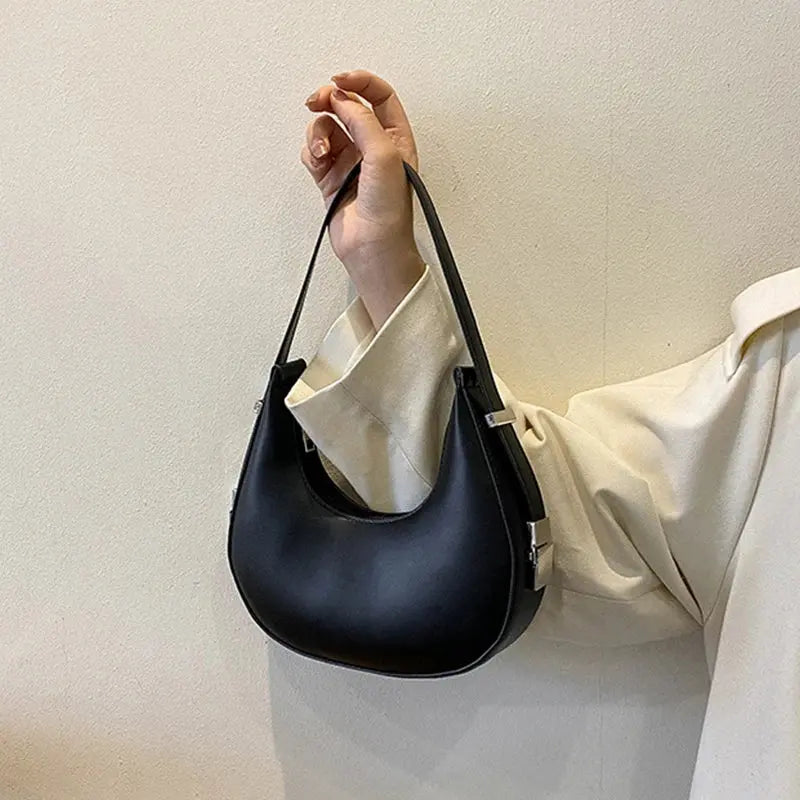 Veloria™ Luxe Half-Moon Hobo Bag 