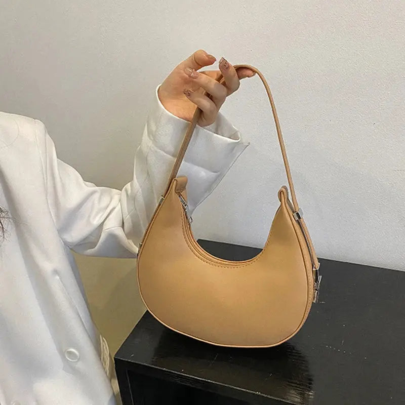 Veloria™ Luxe Half-Moon Hobo Bag 