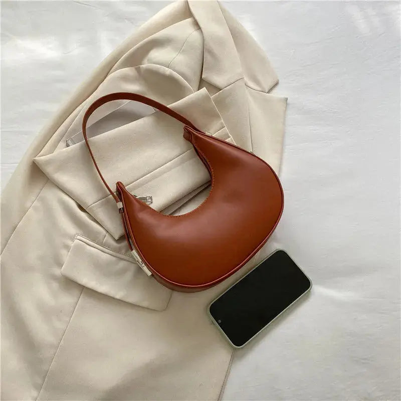 Veloria™ Luxe Half-Moon Hobo Bag 