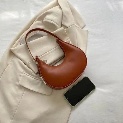 Veloria™ Luxe Half-Moon Hobo Bag 