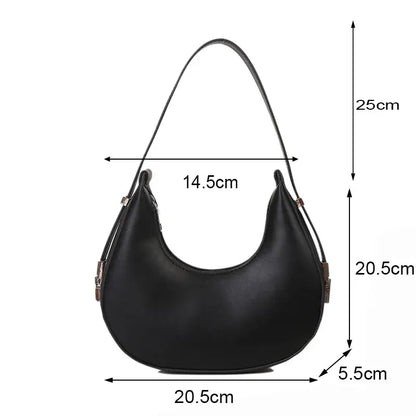 Veloria™ Luxe Half-Moon Hobo Bag 