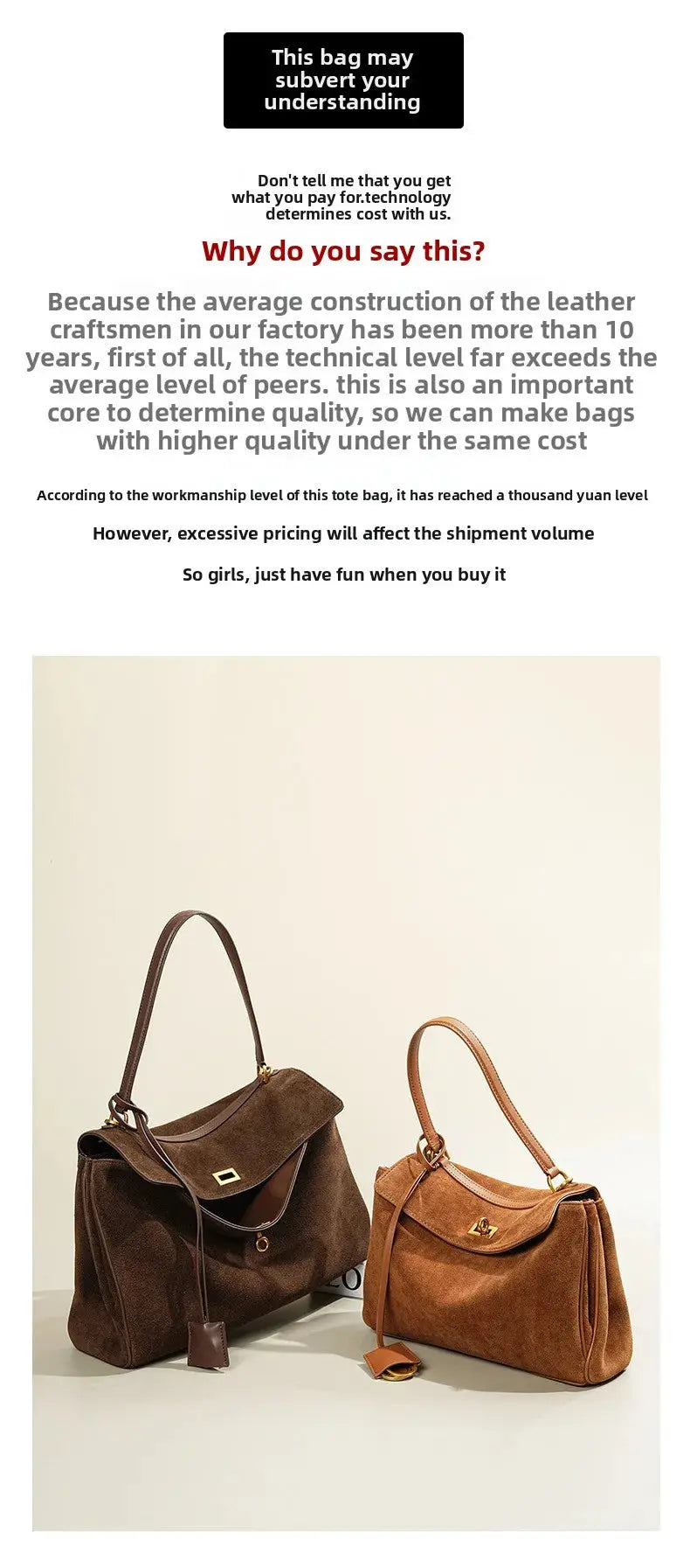 Veloria™ Luxe Leather Unisex Tote 