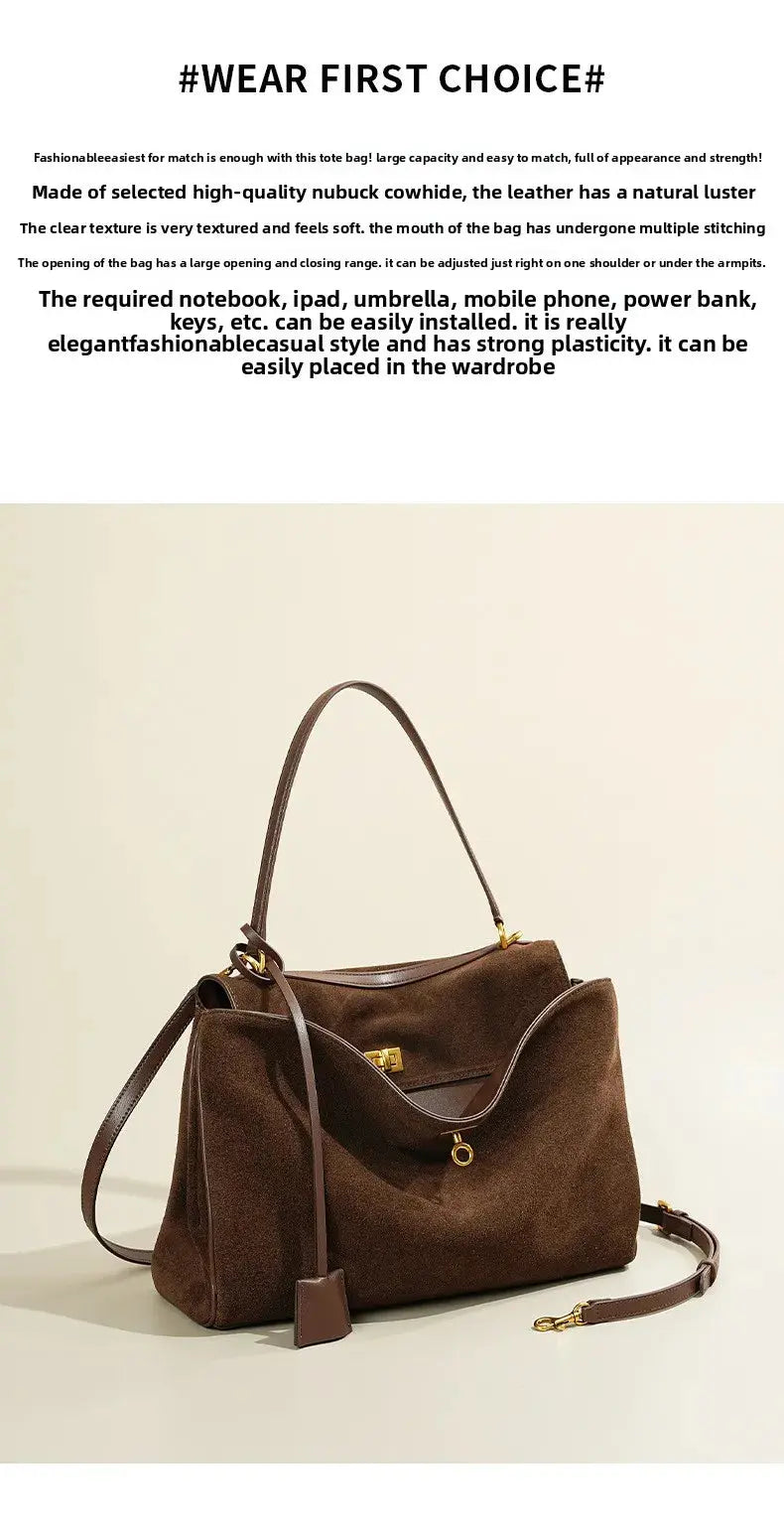 Veloria™ Luxe Leather Unisex Tote 