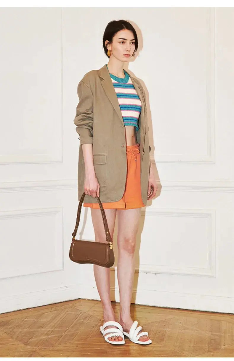 Veloria™ Luxe Microfiber Baguette Bag 