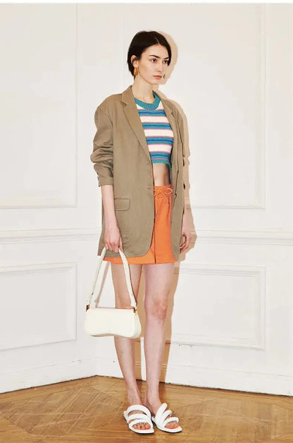 Veloria™ Luxe Microfiber Baguette Bag 