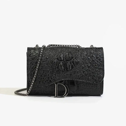 Veloria™ Luxe Panther Chain Flap Bag 