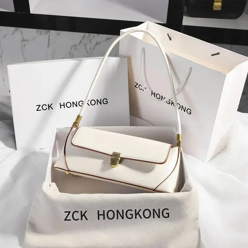 Veloria™ Luxe Retro Leather Underarm Bag 